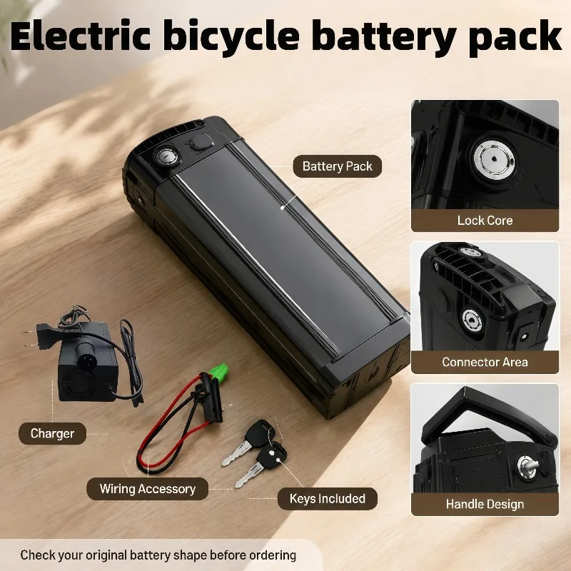 36V Silver Fish Foldable E‑Bike Lithium‑Ion Spare Battery 21700 Cells 10Ah 15Ah 20Ah Built‑In BMS Overcharge Protection Circuit