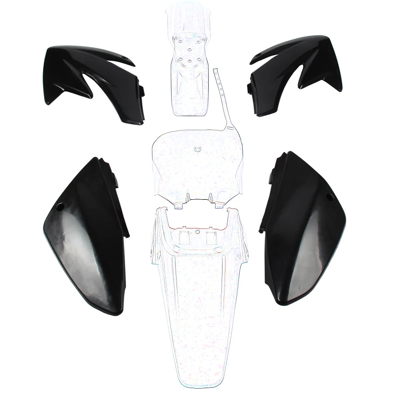 Front Rear Plastic Fender Cover Fairing For CRF70 Dirt Pit Bike Procket Bike Xmotos Baja DR50 49 50cc 70 90 110 Kayo HK 160