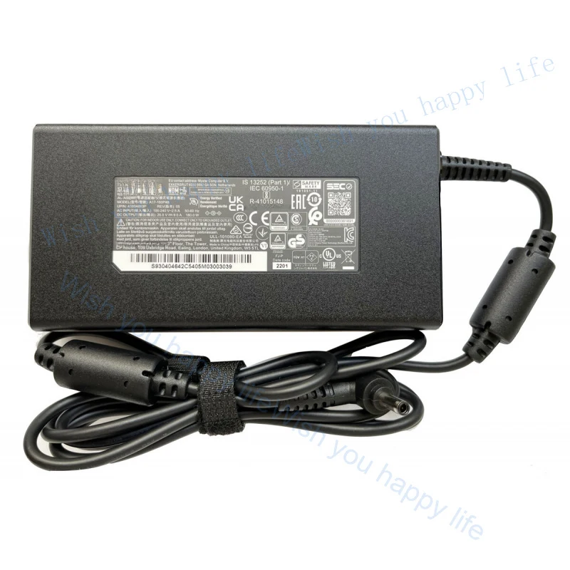 LL Original Chicony 20V 9A 180W AC Adapter Charger For MSI Creator Z16 A11UET-045