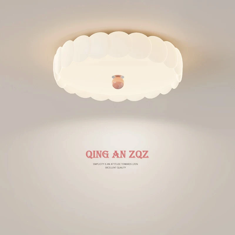 Cream Style Bedroom Ceiling Lamps French Cloud Children's Room Lamp Modern Warm Nursery Baby Room Girl Boy Bedroom Ceiling Light