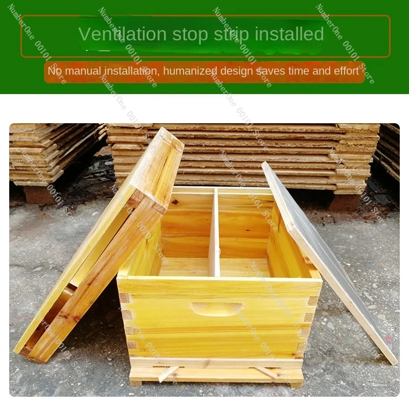 Wax Boiling Hive Chinese Bee Full Set, Honeycomb Frame with Frame, Fir Bee Tools, Special Package for Beekeeping