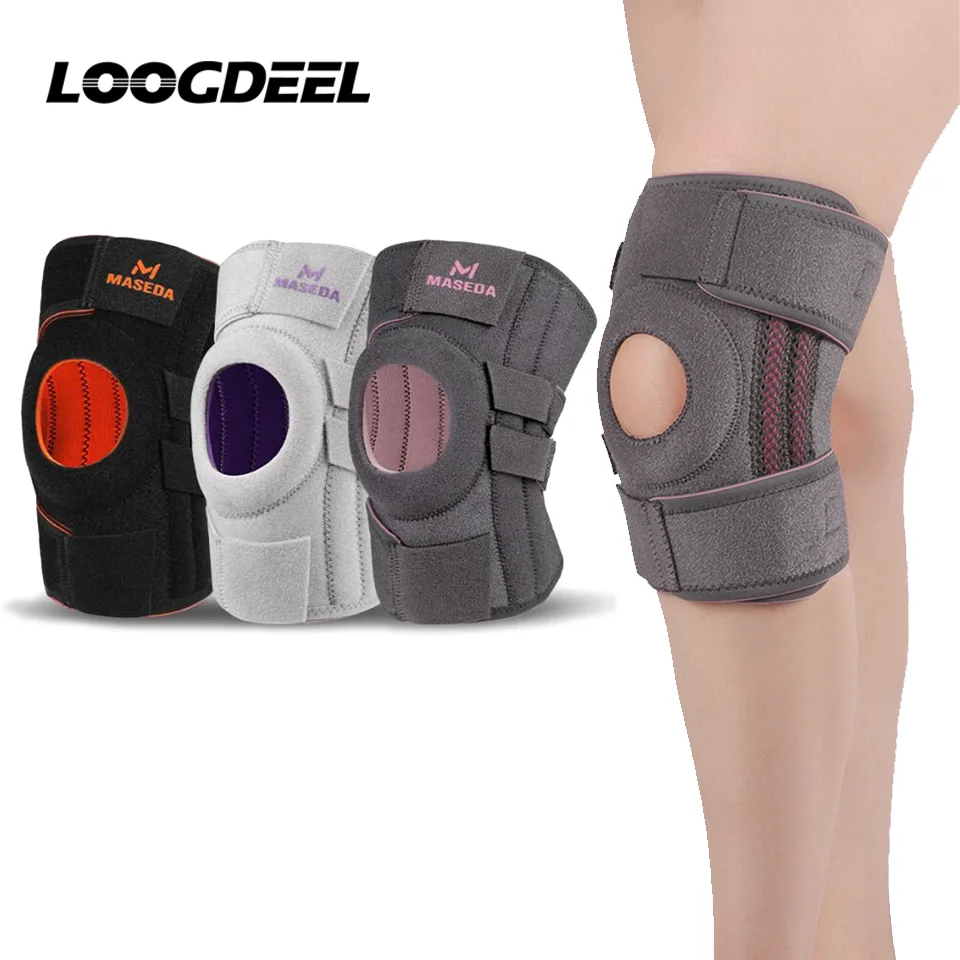 LOOGDEEL Knee Brace Side Stabilizers & Patella Gel Pads Support For Knee Pain Meniscus Tear ACL MCL Arthritis Joint Pain Relief