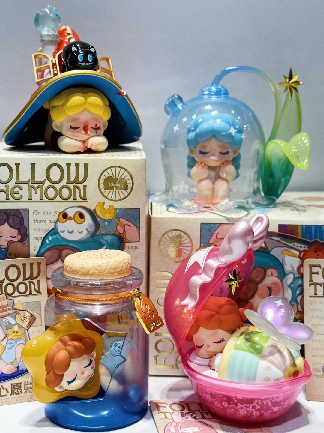 

Authentic Dodosugar Wendy 4th Generation "Follow The Moon" Series | Handmade Surprise Blind Box Figurine | Cute Collectible Gift
