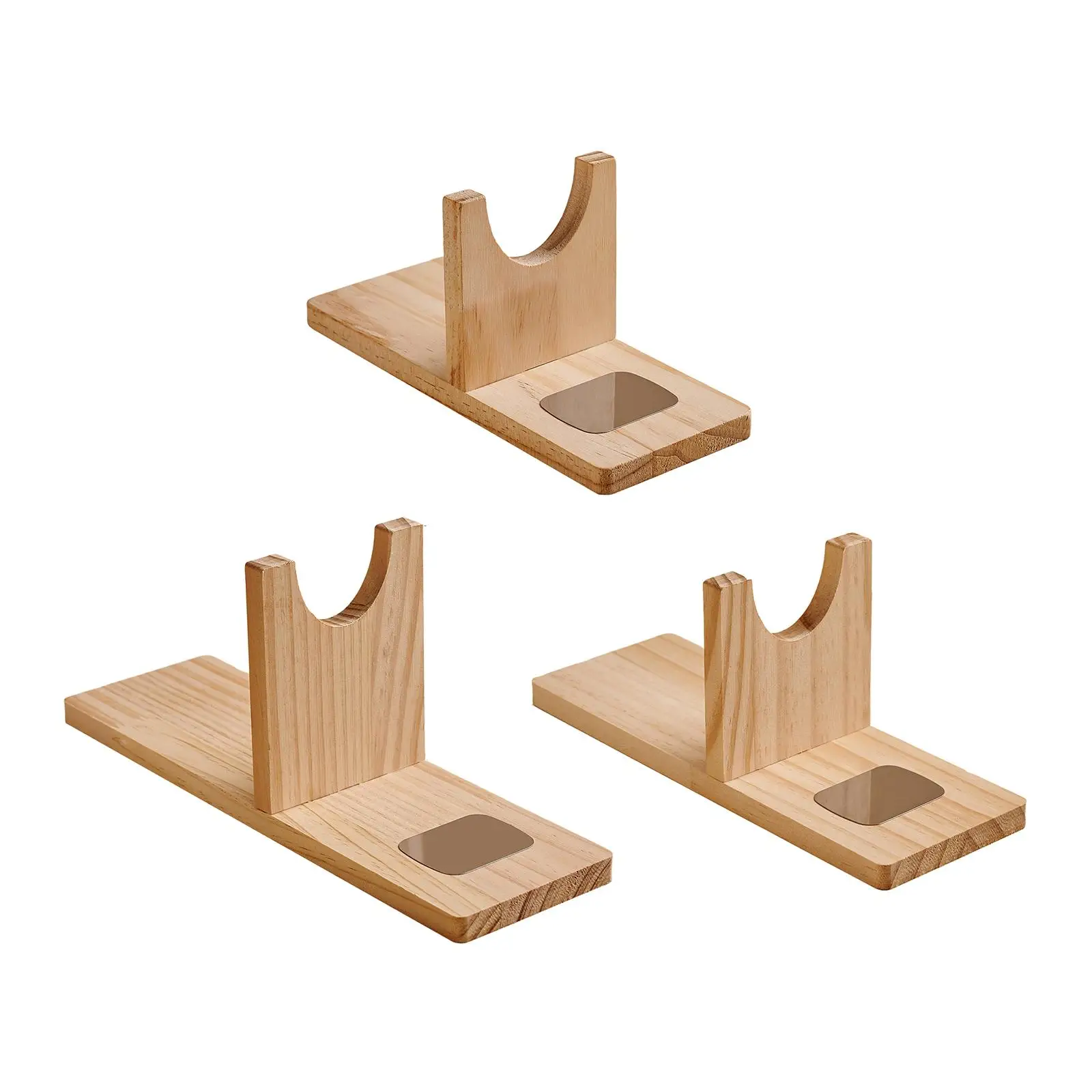 Hot Glue Applicator Organizer Wood Storage Rack with Secure Slot for Desk DIY and Home Craft Projects