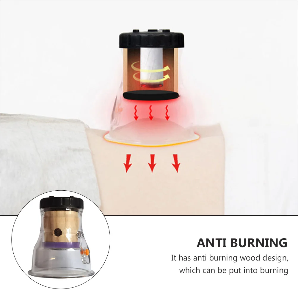 Moxibustion Pot Moxa Heat Tank Burning Tool Cupping Device Cone Burner Plastic Portable