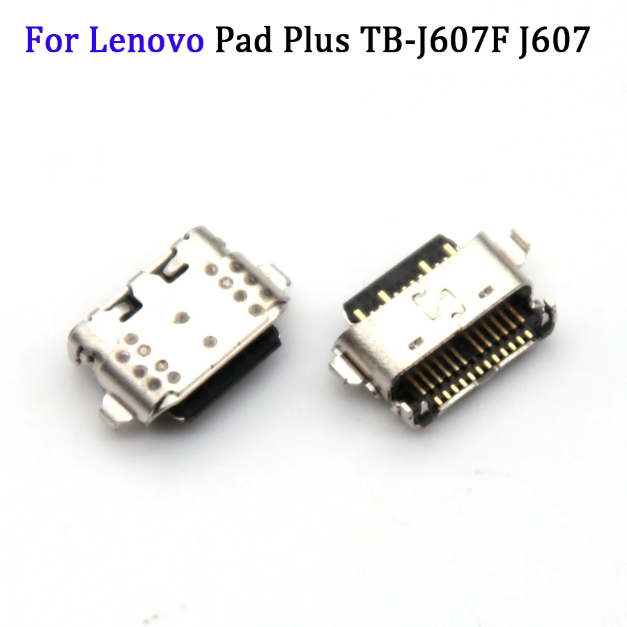 1-2Pcs For Lenovo Pad Plus TB-J607F J607 USB Charging Port Dock Connector Flex Cable Repair Parts