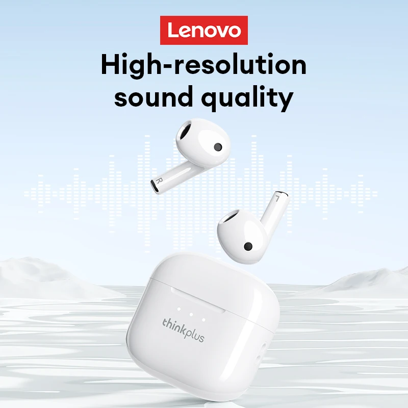 الأصلي لينوفو LP23 سماعة لاسلكية تعمل بالبلوتوث 5.4 سماعات HiFi الصوت سماعة عمر البطارية الطويل الكمون المنخفض سماعات الألعاب مع هيئة التصنيع العسكري