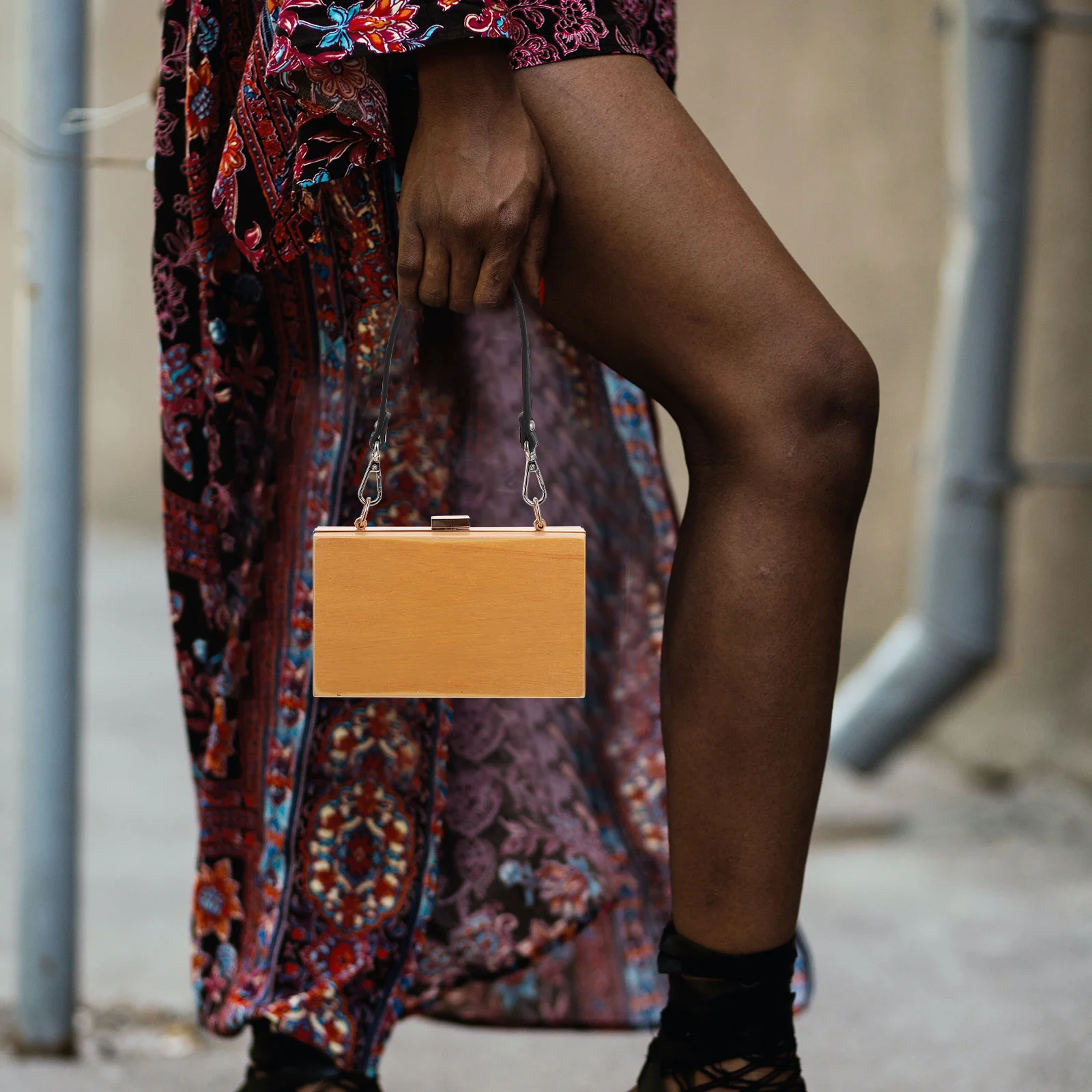 

PU Handbag Strap Black Silver Buckle Adjustable Crossbody Shoulder Bag Replacement Belt Purse Accessory