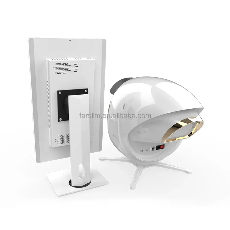 2025 Nieuwe Verbeterde 21,5 Inch Display Huidanalyse Machine 3d Huid Scanner Intelligente Detecteren Huid Tester met 16 taal