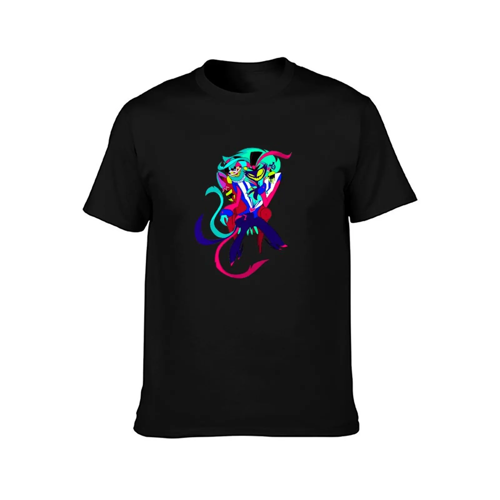 Helluva Boss - Fizzarolli and Asmodeus T-Shirt Casual Trendy Short Sleeve T-Shirt