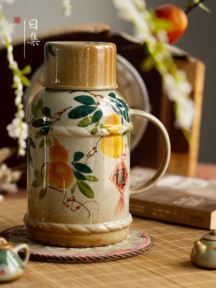 

Jingdezhen hand-painted cold kettle ceramic teapot summer cool kettle household high temperature resistant large capacity kettle