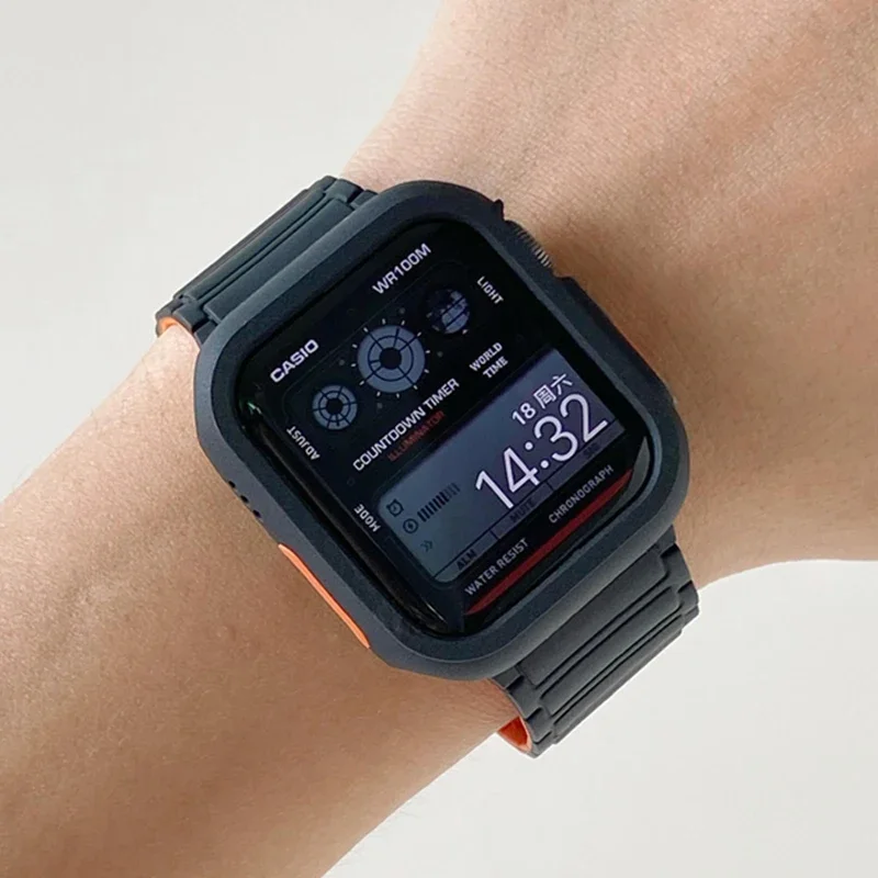 New Case for Apple Watch 40MM 41MM 44MM 45MM TPU Scratch Proof Cover Bumper iWatch Series 9 8 7 6 SE 5 4 Universal Accessories