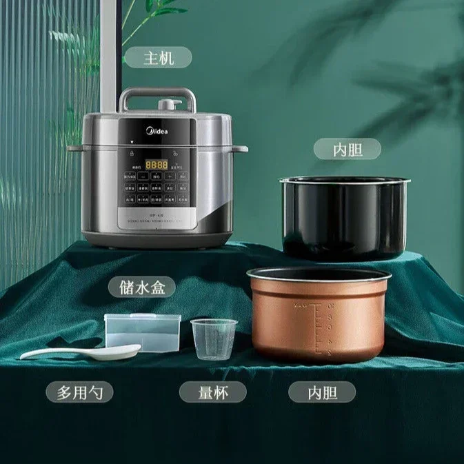 หม้อความดันไฟฟ้า - ครัวเรือน อัจฉริยะ ถังคู่สด หม้อความดันไฟฟ้า. หม้อหุงข้าวมัลติฟังก์ชั่น