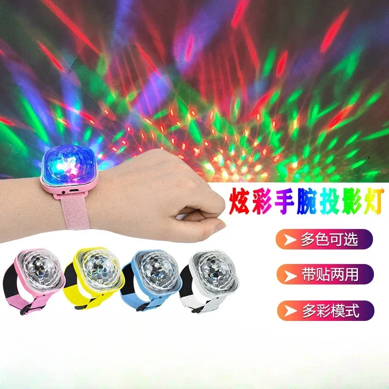 

Exquisite bracelet Car projection Magic ball stage light Color mini Smurf wrist laser light