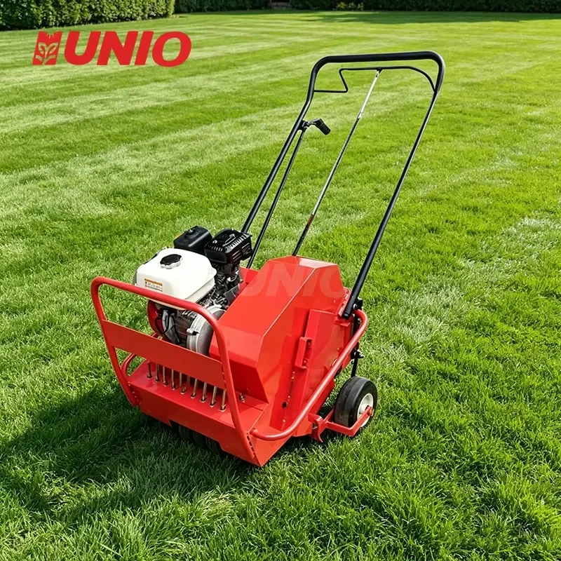 Powered Lawn Aerator, Core Aeration Machine for Garden Lawn Maintenance & Aeration