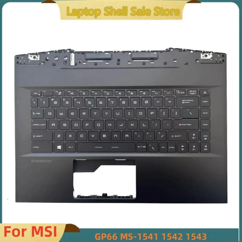 

New For MSI Raider GP66 11UH GE66 11UE GP66 12UHX MS-1541 MS-1542 ms-1543 Black Upper Case Palmrest Cover Pull Colorful Keyboard