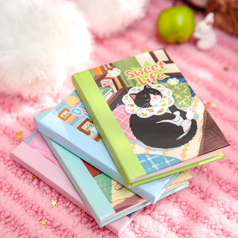 A7 Katzenserie Illustrations-Handbuch Schüler-Notizbuch – Detail 4