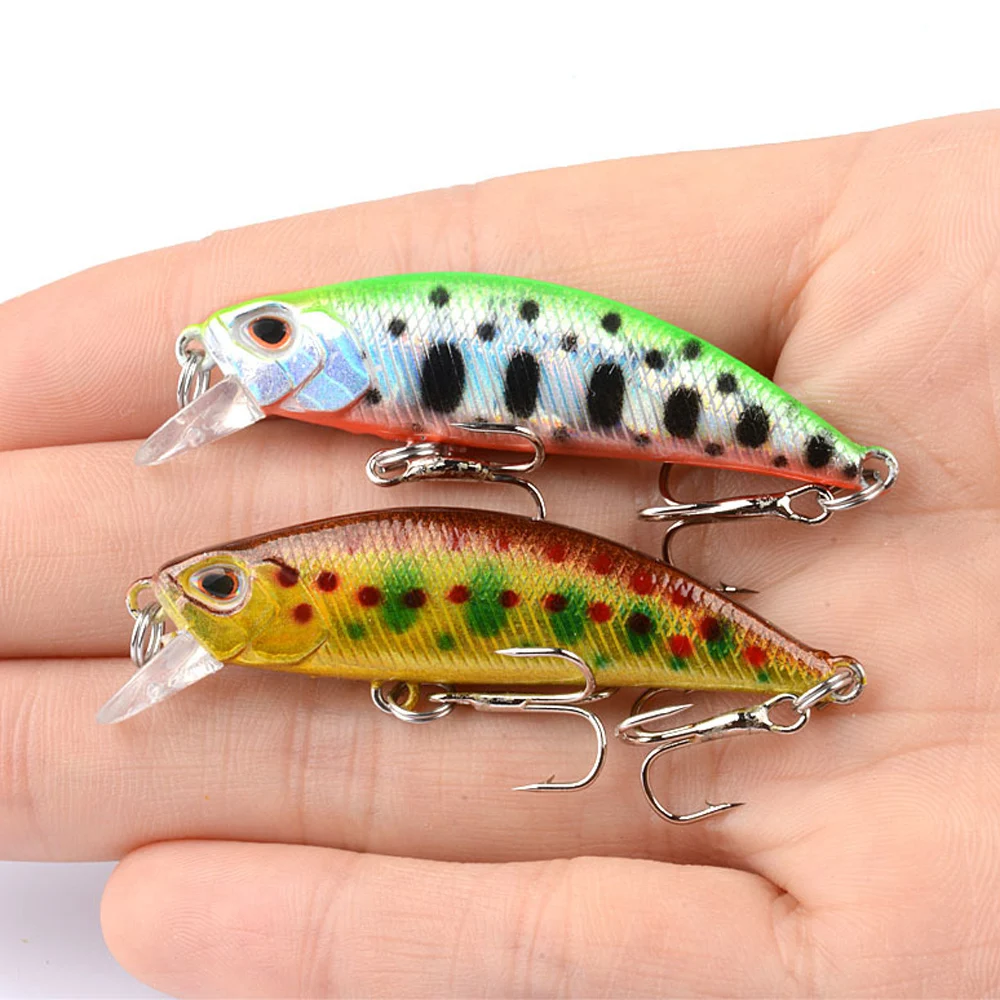 1pcs 5.5cm 5g Sinking Minnow Wobblers Fishing Lures Trout Artificial Plastic Hard Bait Jerkbait Crankbait Bass Fishing Tackle