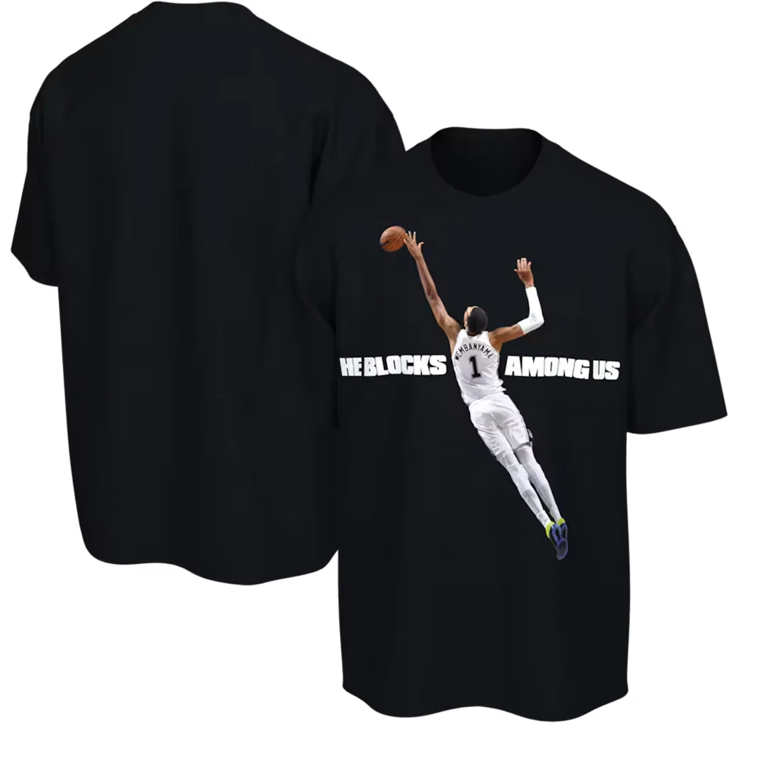 Camiseta Vintage Retro 2026 para Adultos Victor Wembanyama San Antonio DPOY, Estilo Streetwear, Manga Curta, Algodão