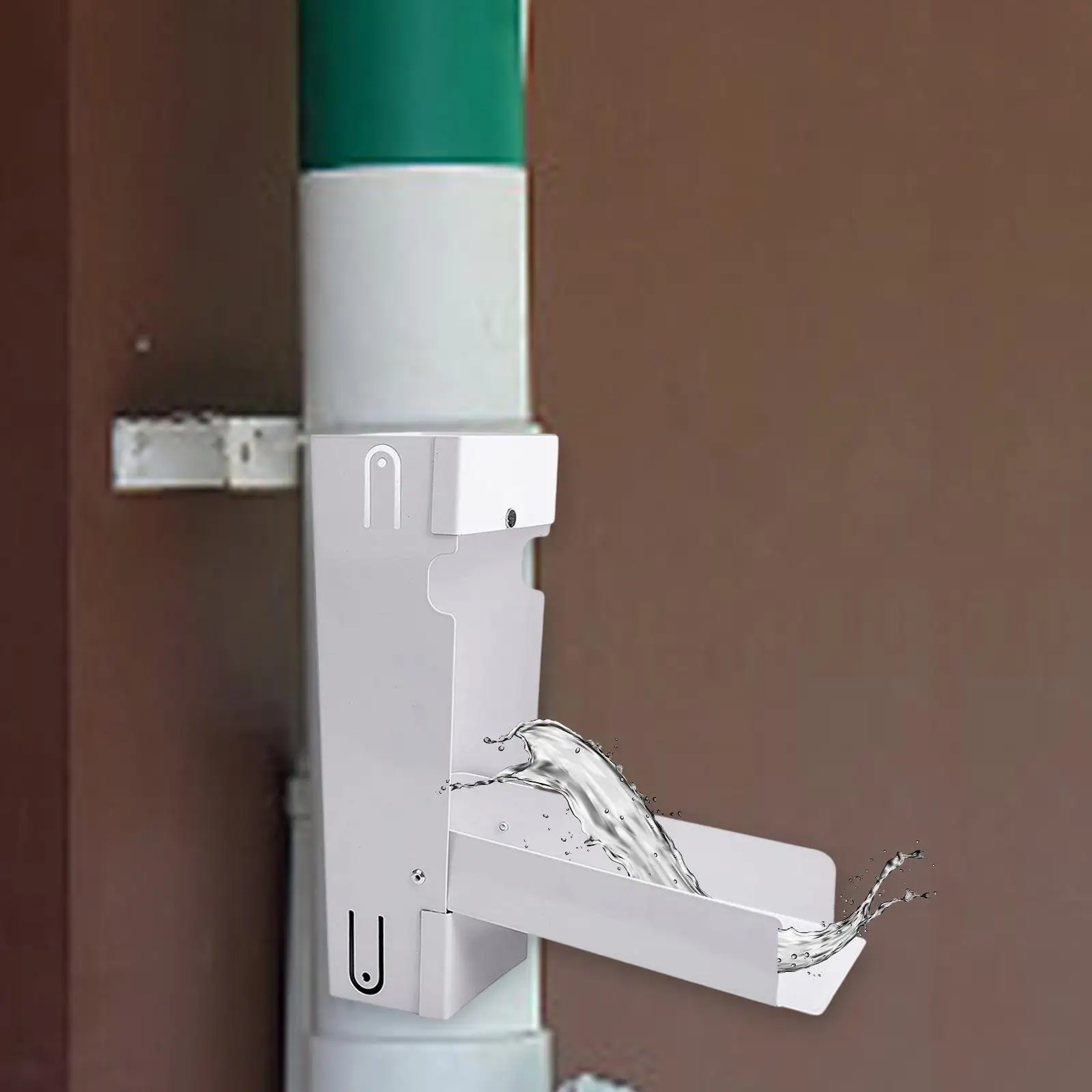 Rain Barrel Diverter Gutter Drain Water Bill Reduction Conservation Rainwater Collection Diverter for Lawn Watering