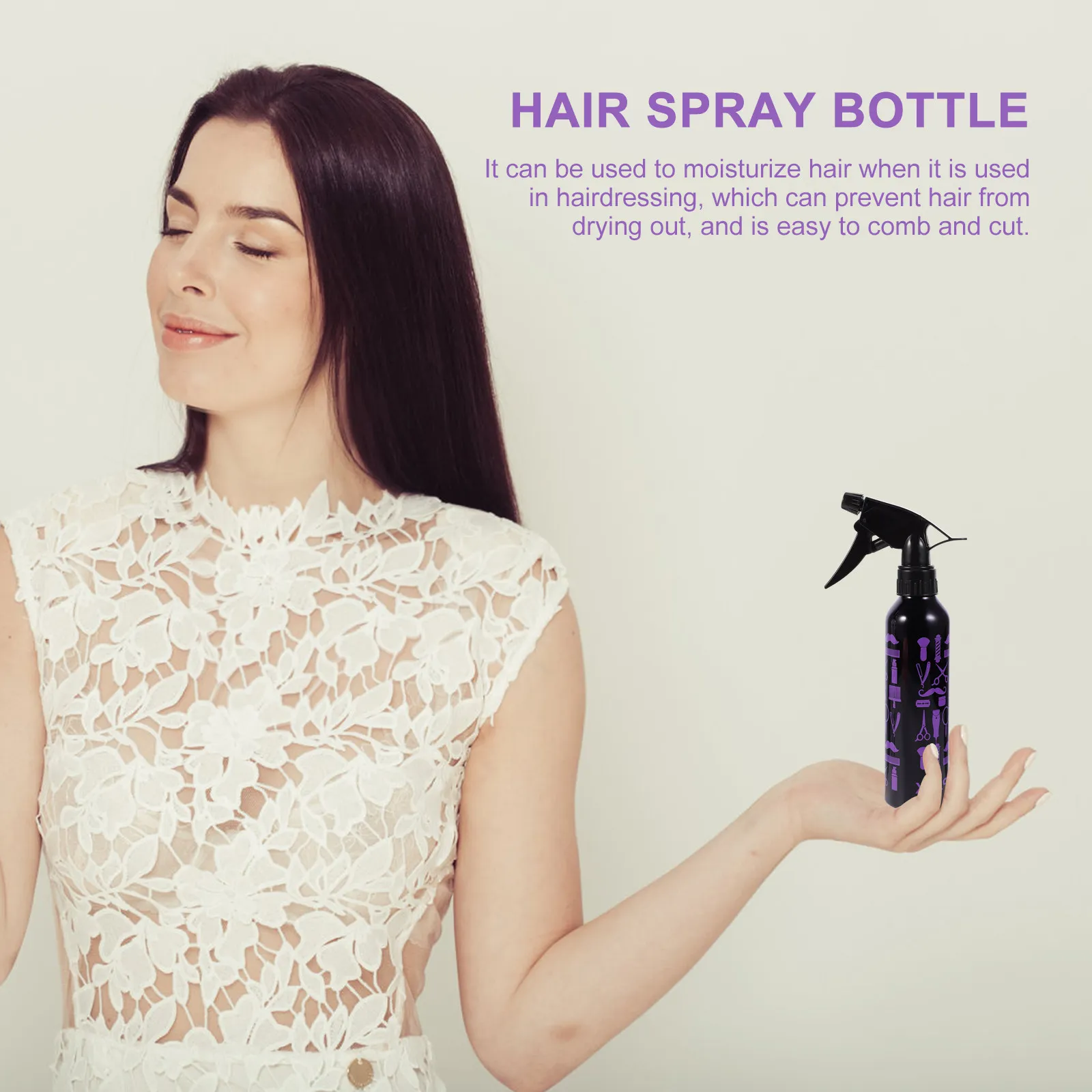 

Набор из 2 пустых пластиковых распылителей для воды с триггерным механизмом, универсальные, многоразовые, для парикмахерских и домашнего использования