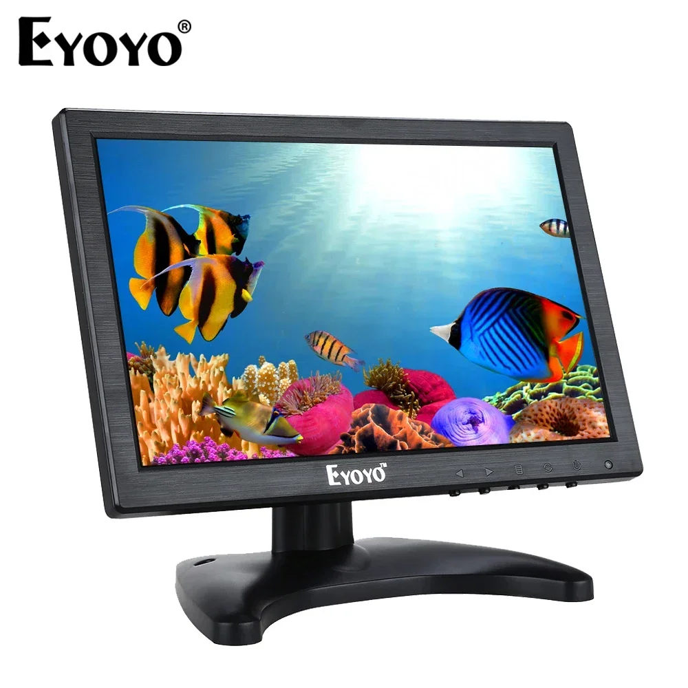 

Eyoyo EM10A 1280x800 Resolution Desktop LCD Monitor With Speaker 10" Small Second Display Support Remote Control Wall Mounting