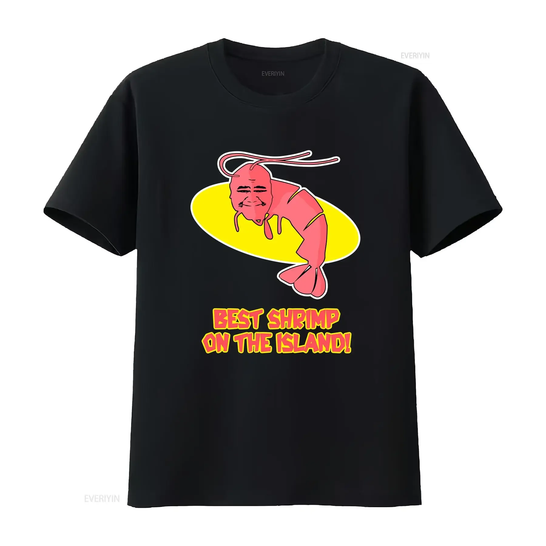 NWT Kamekona Shrimp Tasty Island Hawaii comida Vintage Retro camiseta tamaño S-4XL vintage lavado cómodo Casual homme