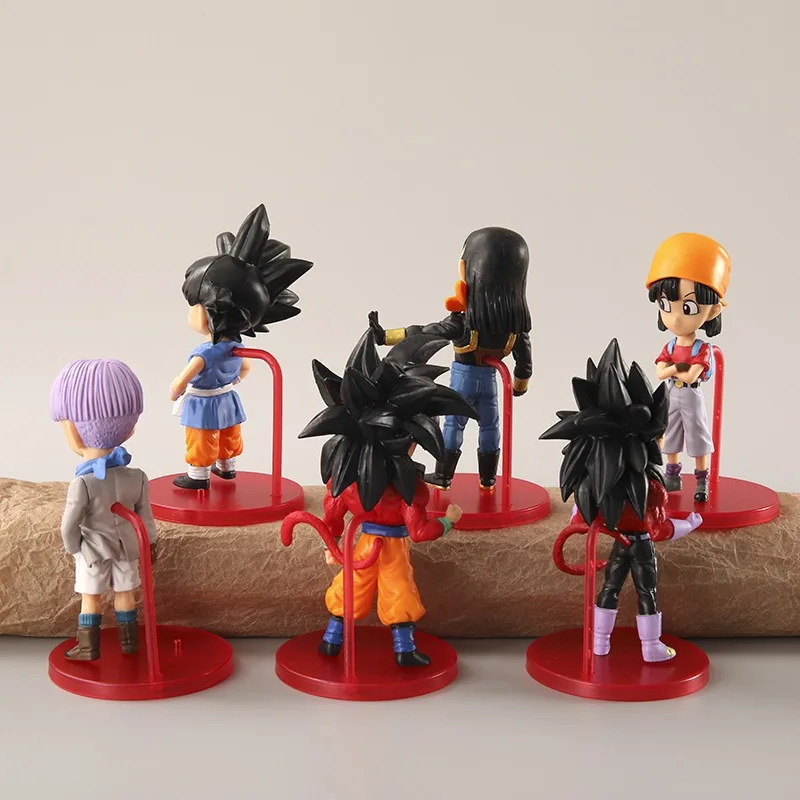 Dragon Ball anime figura d'azione Goku Vegeta Torankusu Goten torta ornamento Figurine Modello Collezione di statue Decorazione Giocattoli Regali