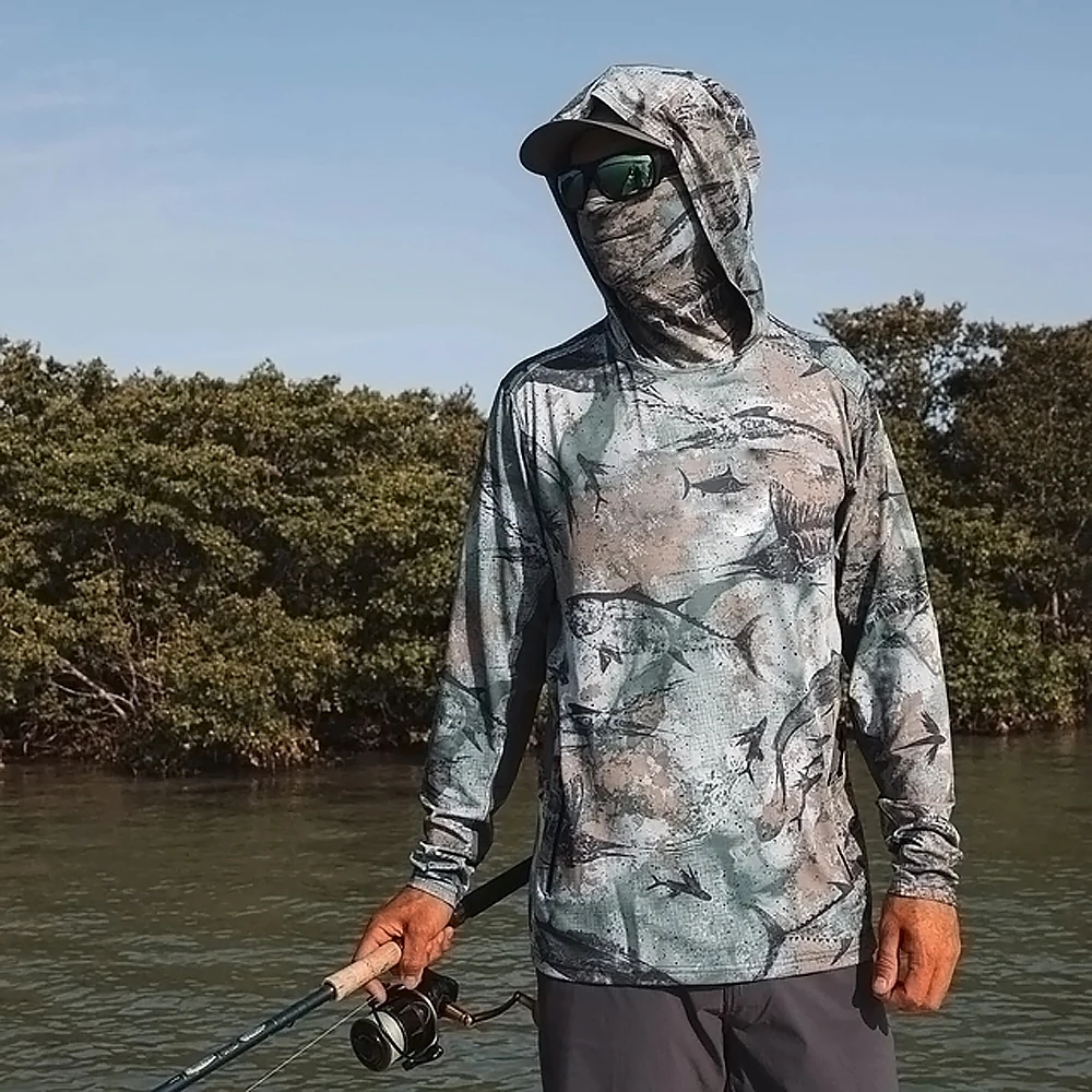 T-shirt de pêche à capuche, ha - Fishing Hoodie avis et prix