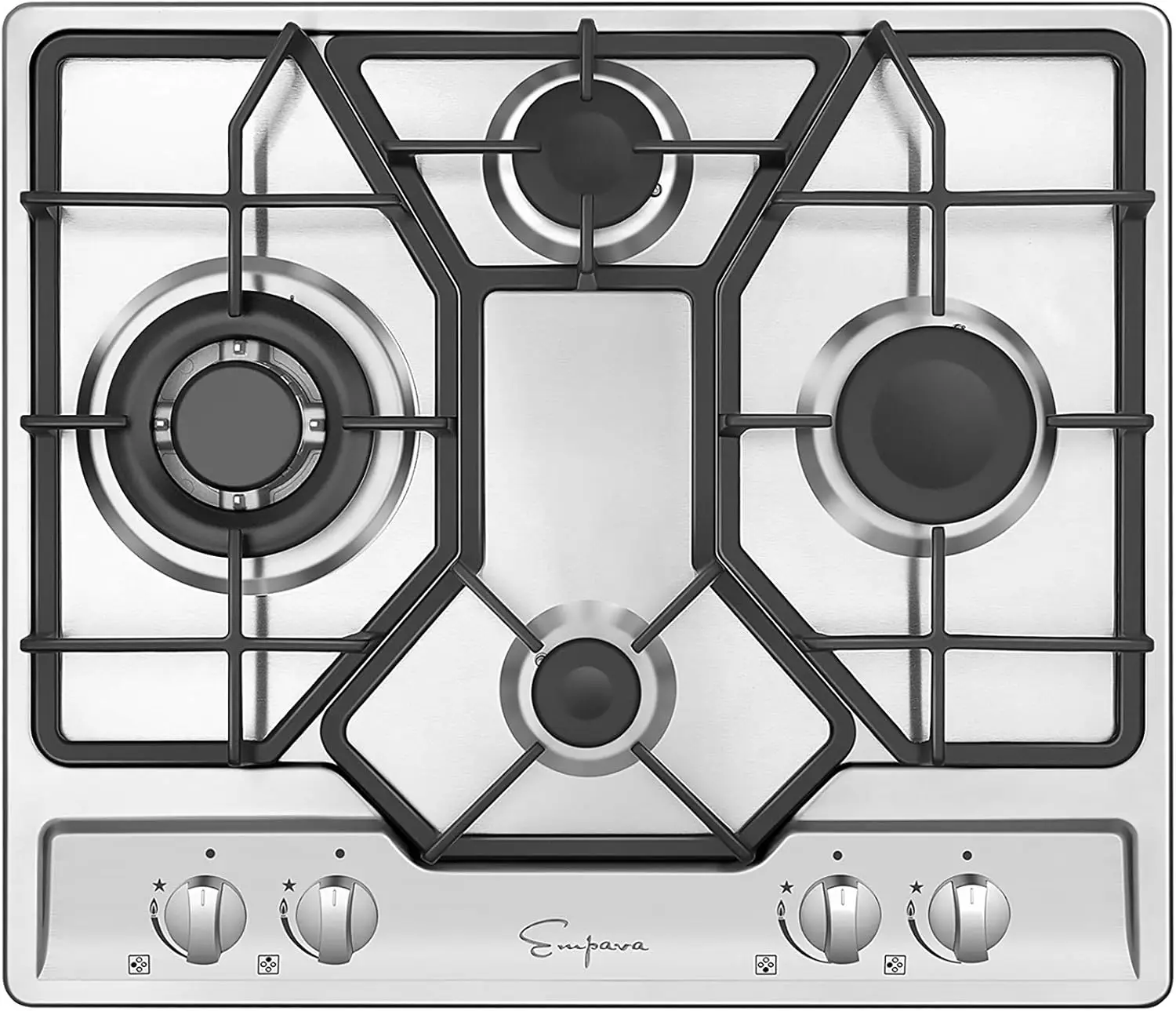 Gas Cooktop Professional 4 Italy Sabaf Burners Stove Top Certified