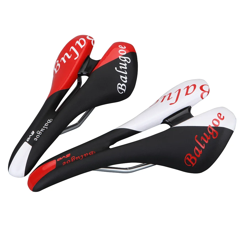 BALUGOE EC90 Bicycle Saddle Bike Seat Men Cycling Cushion Mountain Bike Steel Rail Sillin Cojines Hollow Design Bike Saddle