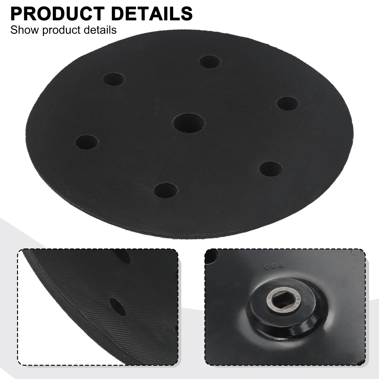 Grinding Disc 9 Inches 215mm CC-7228 6 Holes With Aluminum Sheet Sander Backing Flap Discs Power Tool Air Tool Accessories