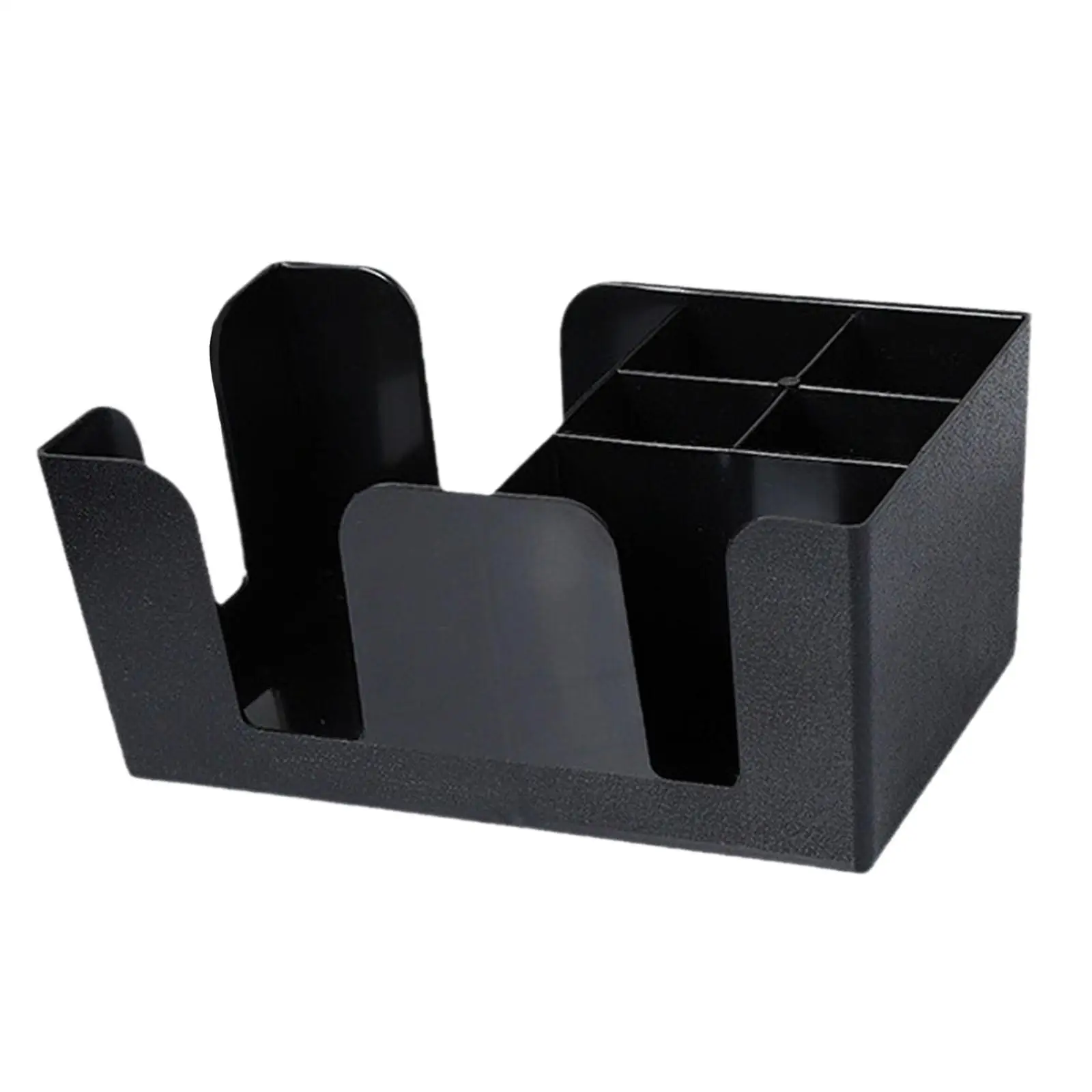 Bar Organizer Storage Box Refillable Plastic Multi Slot Holder Organizer for Breakrooms Bars Tea Houses