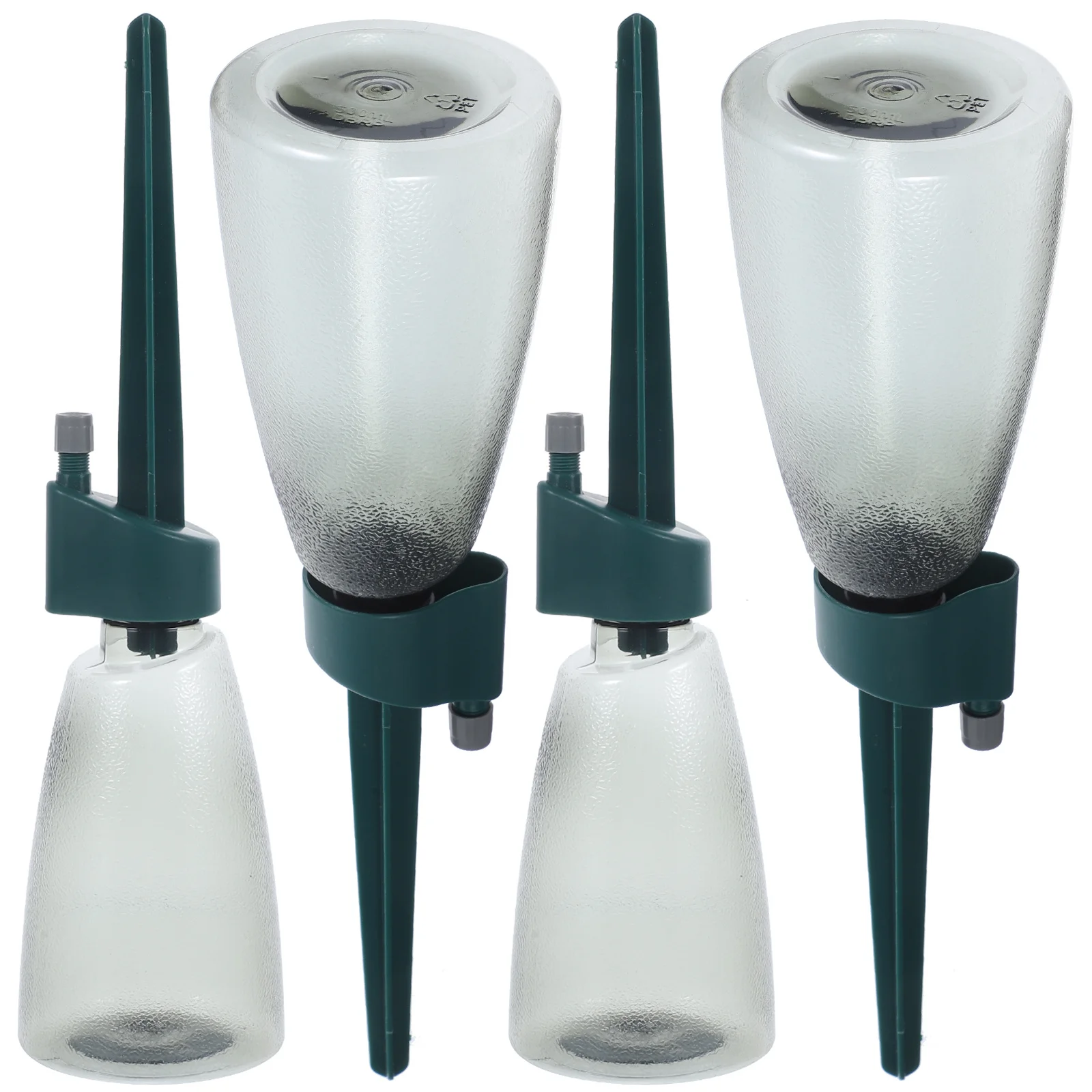 4 Set Alat Penyiraman Otomatis dengan Aliran Air yang Dapat Disesuaikan untuk Tanaman Dalam dan Luar Ruangan, Kebun, Hidroponik, Penyiram Tetes