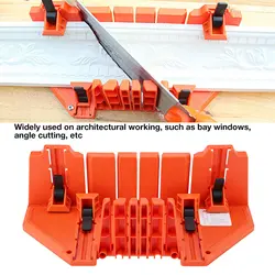Plastic Mitre Box Pruning Saw Wood Cutting Hand Saw Hardware Tool 14inch with Clamp Mitre Box Wood Saw Mitre Box Saw Mitre Box