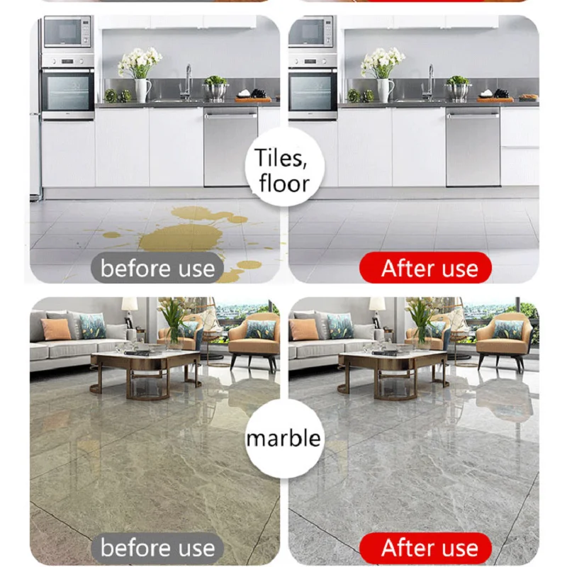 Tile Floor Cleaner Floor Cleaner Powerful Decontamination Descaling Wood Floor Cleaning Tile Cleaner Polishing and Brightening