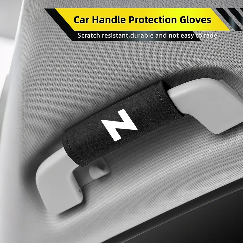 

Car Handle Protection Gloves Roof Rails Soft Leather Protective Covers For Honda Civic Fit Accord Odyssey City Pilot Jazz CRV
