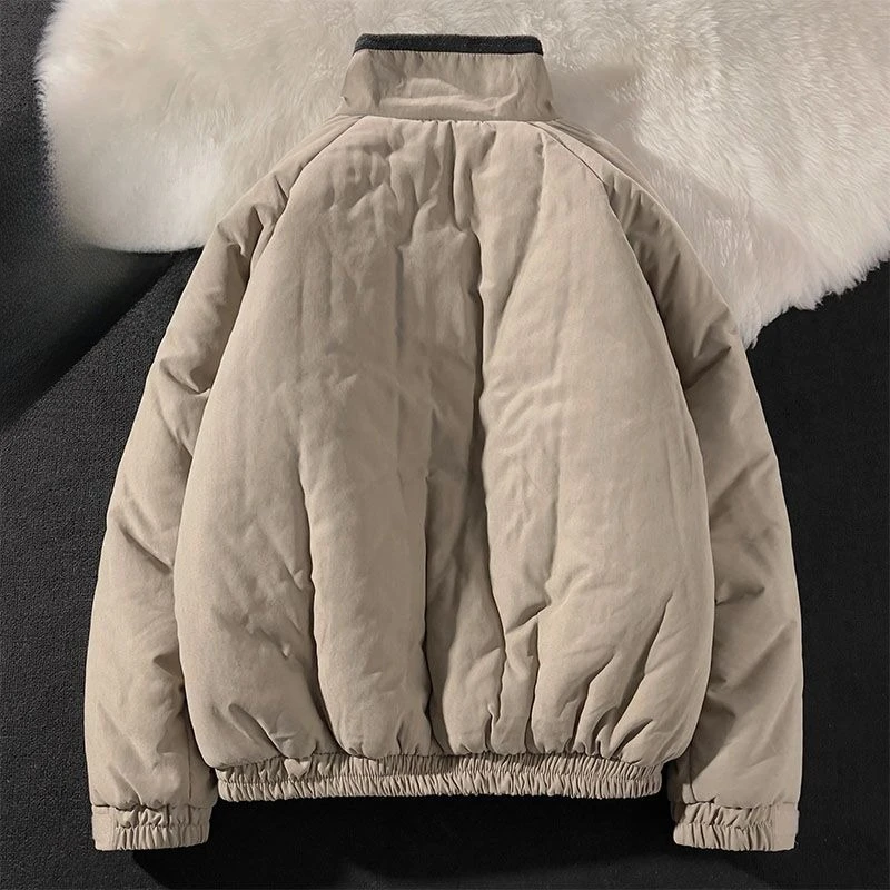 

​2025 New Winter Couple's Retro Japanese Cotton Coat Thermal Lined Stand Collar Oversized Warmth Casual Streetwear​