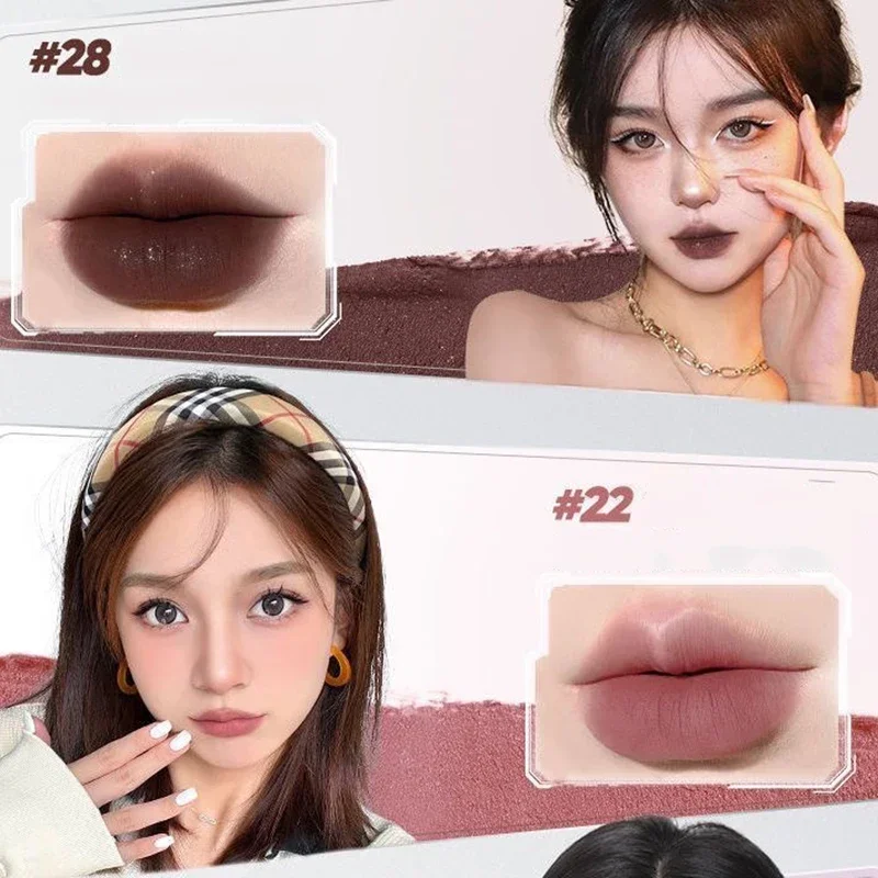 JUDYDOLL Sweetheart Lip Glaze Chestnut Lipstick Matte Lip Gloss PROFESSIONAL MAKEUP Non-Sticky Lipgloss