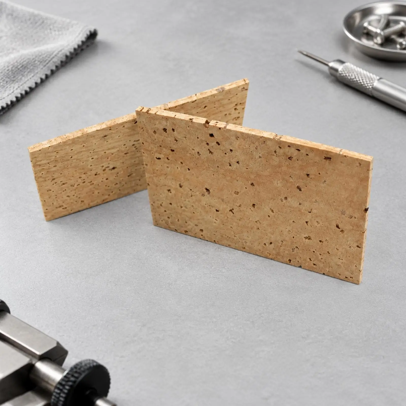 2 Pieces Saxophone Neck Replacement Cork Flexible Saxophone Neck Cork Sheet Instrument Accessory Resilient Water-Resistant