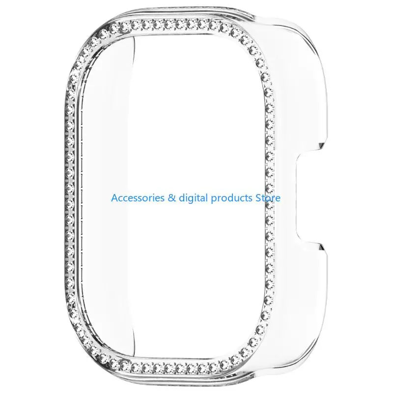 77JD Glittering Shimmering Protective Case Cover Suitable For Watch 5 Active Hollowed Out Design Easy Access to Screen&Button