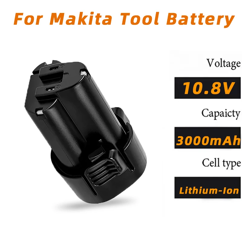 

10.8V 3.0Ah Replacement Battery For Makita BL1013 BL1014 TD090D DF030D LCT203W 194551 194550 Li-ion Power Tools Drill Battery