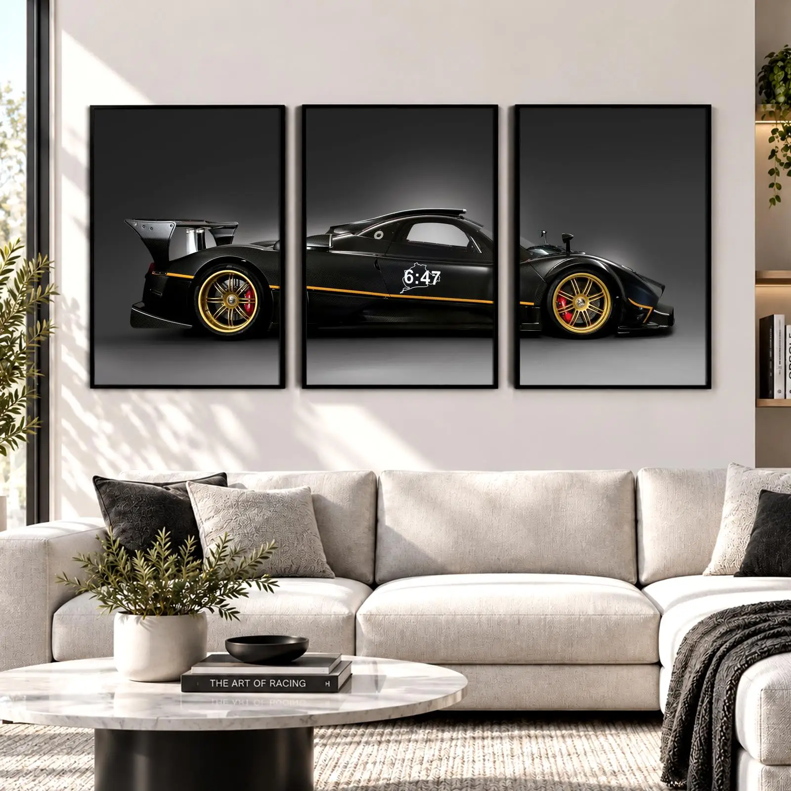 Flagship Exotic Supercar Painting Calligraphy Wall Art Canvas Poster Collection Prints for Bedroom Living Room Home Decoration