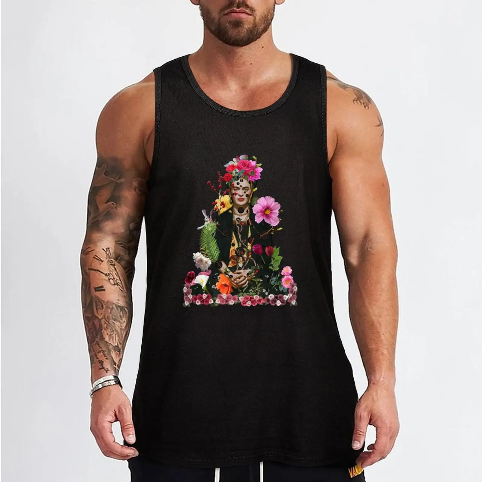 I am my own muse. I am the subject I know best. The subject want to better. Tank Top Man summer clothes bodybuilding men clothes