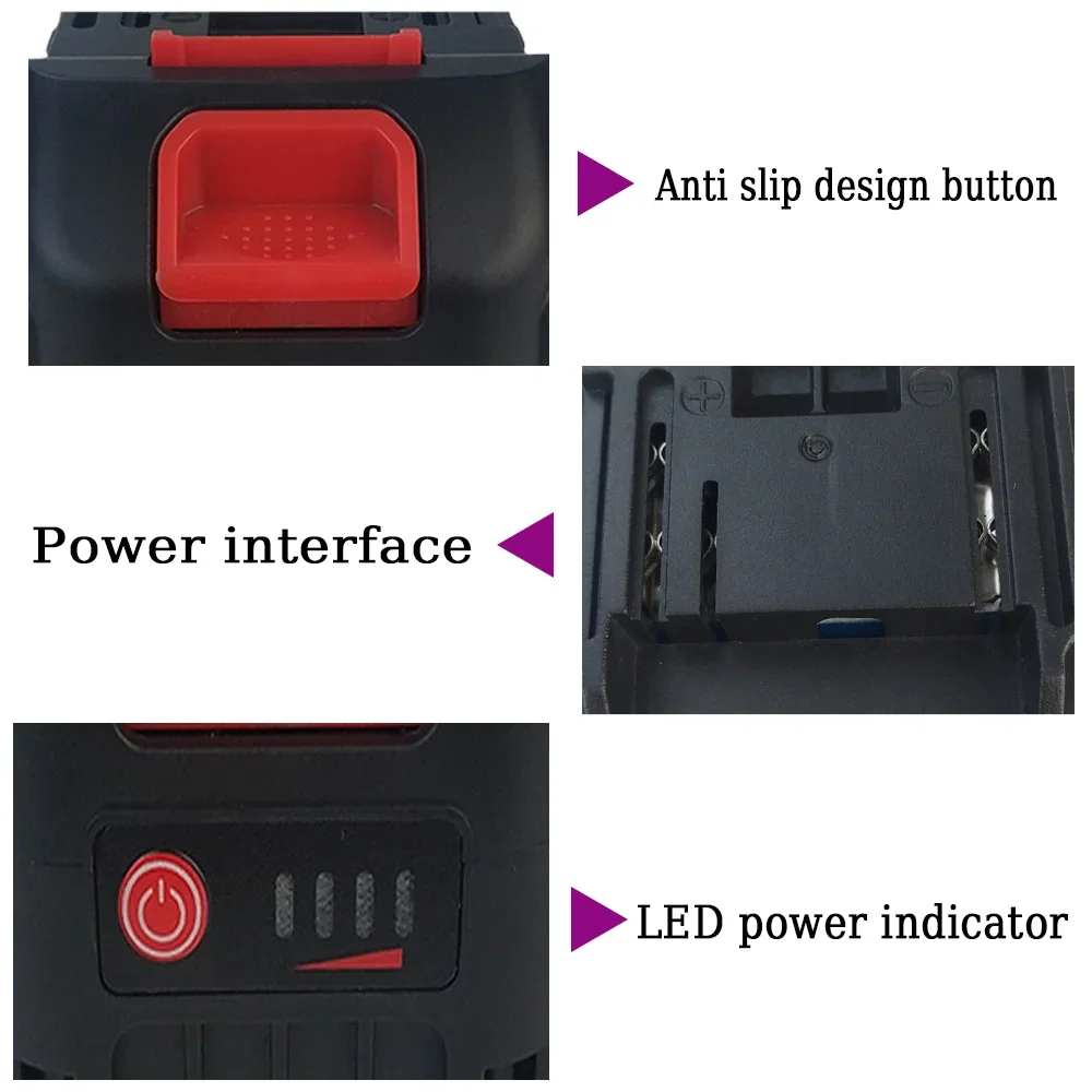 21V Rechargeable Lithium Ion Battery for Cordless Electric Power Tool for Makita 21V Tool Replacement High Capacity Battery