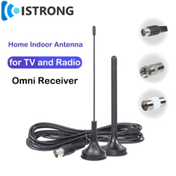 Home Indoor TV FM Antenne Mit Verstärker DVB-T/T2 Digital TV Radio Empfänger Magnetische Basis Omni Antenne Signal Booster ISDB DTMB