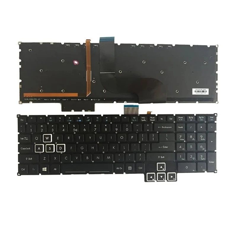 

XIN-Russian-US-UA RGB Laptop Keyboard For Acer Predator 17 15 GX-791 GX-792 G9-591 G9-591R G9-592 G9-593 G9-791 G9-792 PH517-51