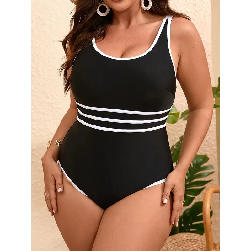 

Plus Size Swimwear Women's Swimsuit 2026 Sexy Bikini One Piece Swimsuit Backless Big Size Bathing Suit Woman Beachwear Monokini
