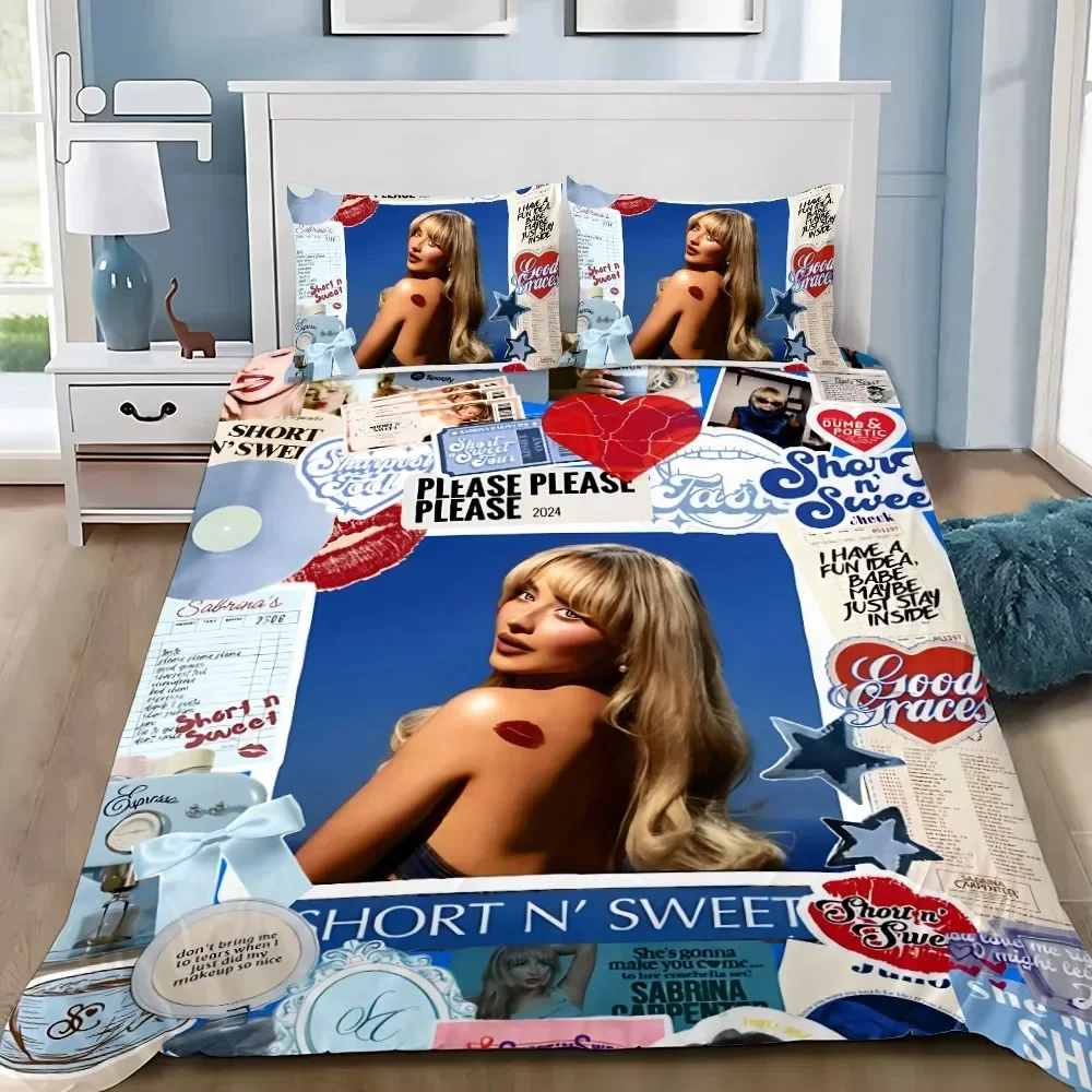 Singer Boy C-Carpenter Girl S-Sabrina Bedding Set Bedroom Soft Modern Bedspreads Comefortable Duvet Cover Quilt Cover Pillowcase