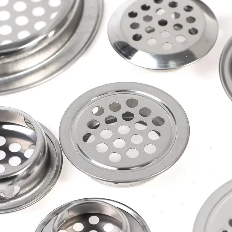

Round cabinet Air duct Vent Dia.19-53mm Stainless steel Louver Mesh Hole plug decoration cover Wardrobe grille ventilation